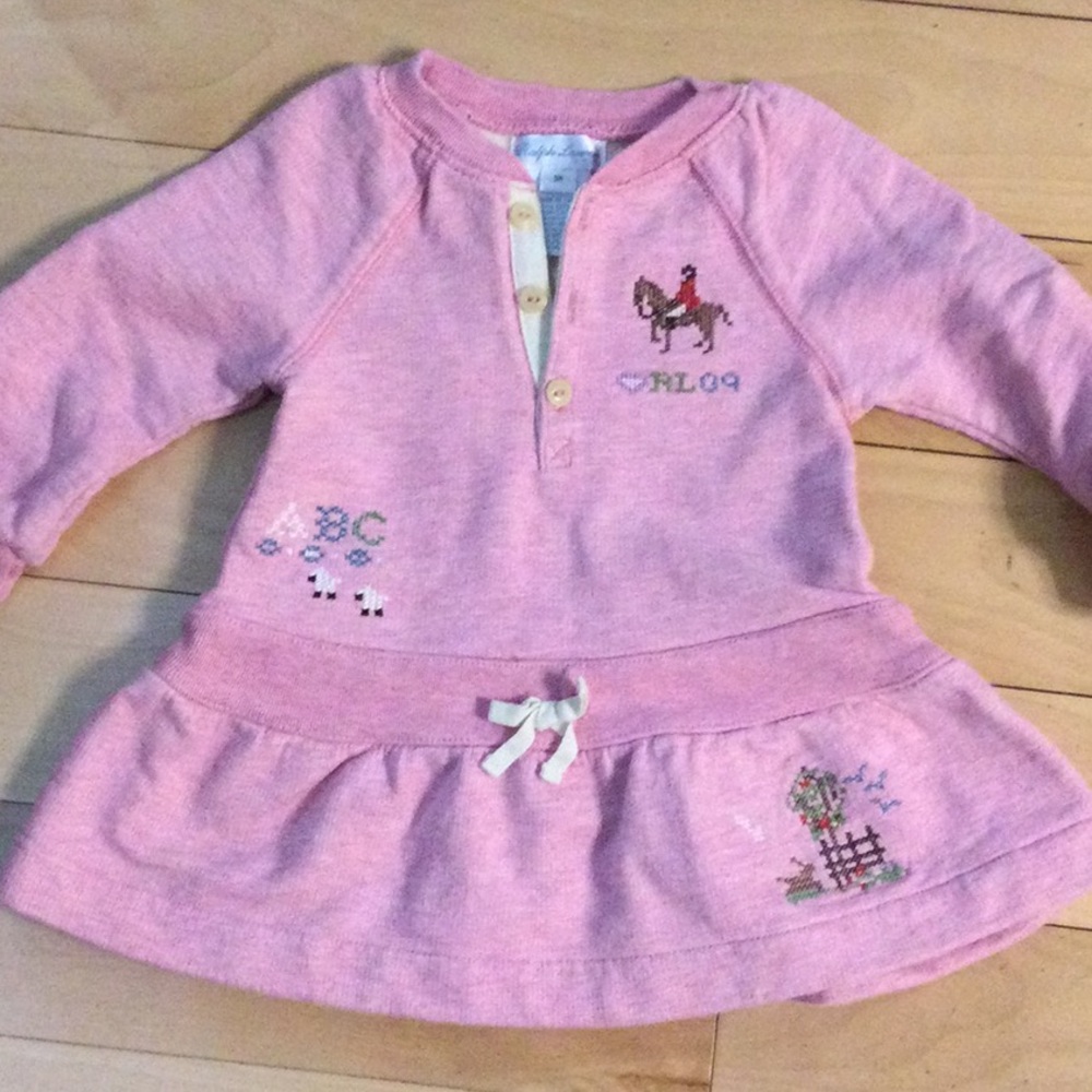 Ralph Lauren 9 month Like NEW Sweatshirt Dress